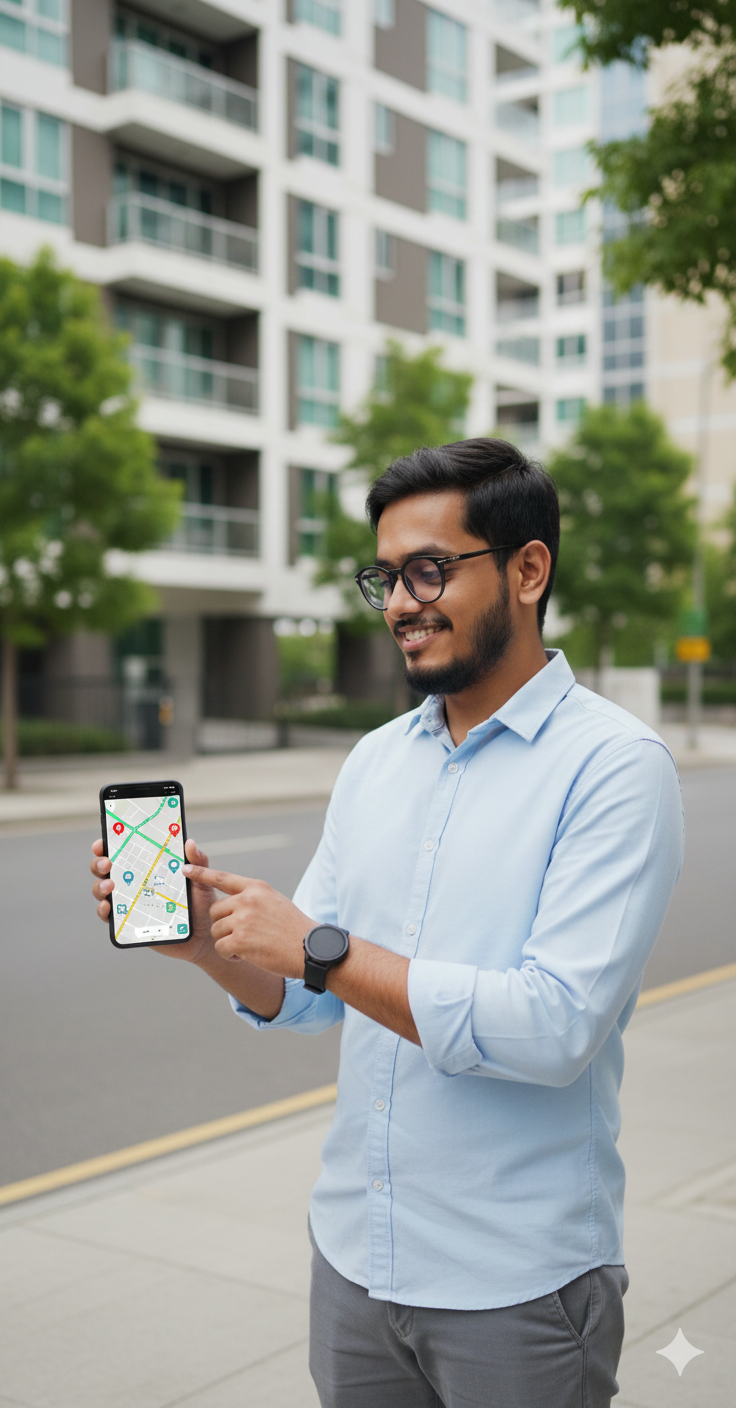 Ways to check the location of a flat